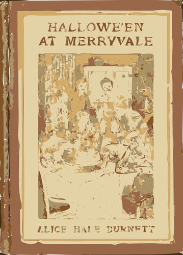 Halloween at Merryvale  book cover vector image